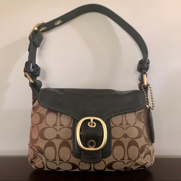 Coach Handbags - Gold Buckle Coach Purse